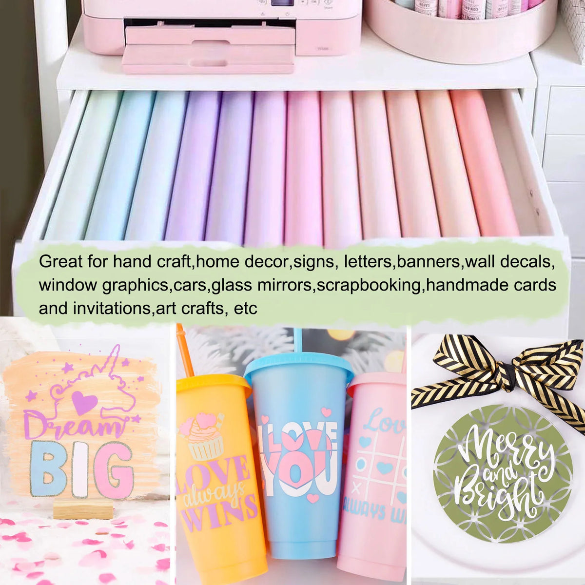 TeckWrap Matte Adhesive Vinyl - Olive | Ideal for Art Projects, Decals, and More!