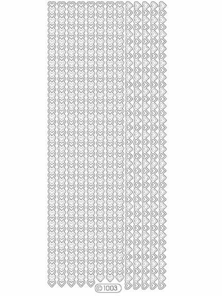Autocollants décoratifs - Bordure Cœur