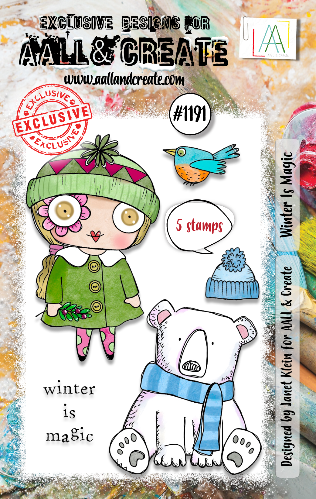 AALL and Create - Set de tampons A7 - La magie de l'hiver
