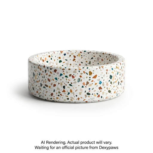 Terrazzo Dog Bowl - 8 inches