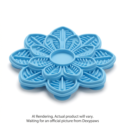 Sky Blue Flower Enrichment Snuffle Mat