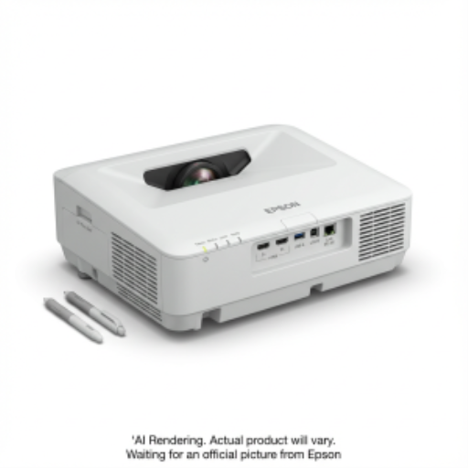 EPSON BrightLink 770Fi Interactive Ultra Short-throw Laser Projector, Wifi Miracast, 4100 Lumens, 1080p, White