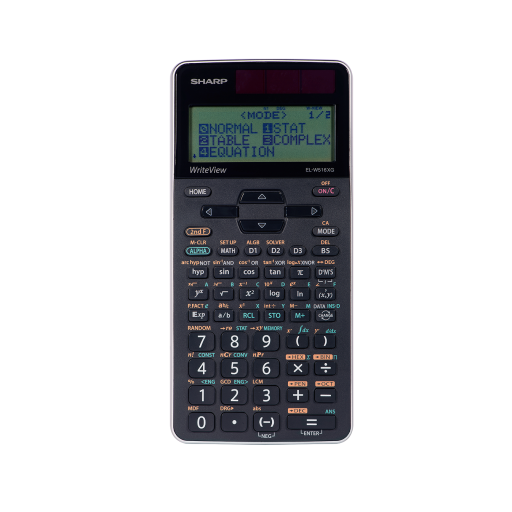 Calculatrice scientifique avancée Sharp ELW516XGSL WriteView – 640 fonctions avec double alimentation solaire et pile
