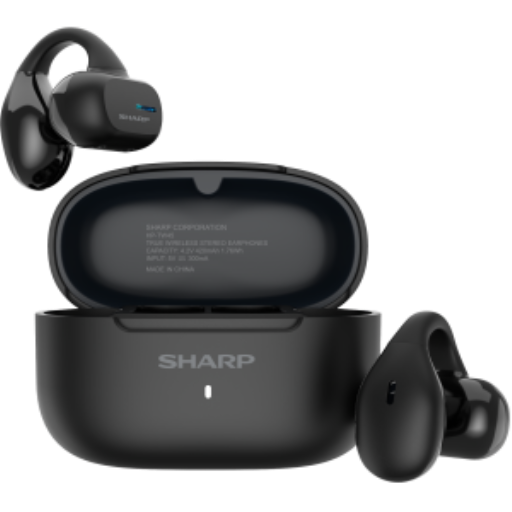Écouteurs sans fil intra-auriculaires ouverts Sharp HP-TW45 ? Maintien sûr, Résistance à l'eau IPX4
