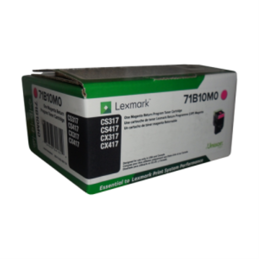 71B10M0 Cartouche de toner magenta de programme de retour Lexmark CS/CX317,417,517 2,3K
