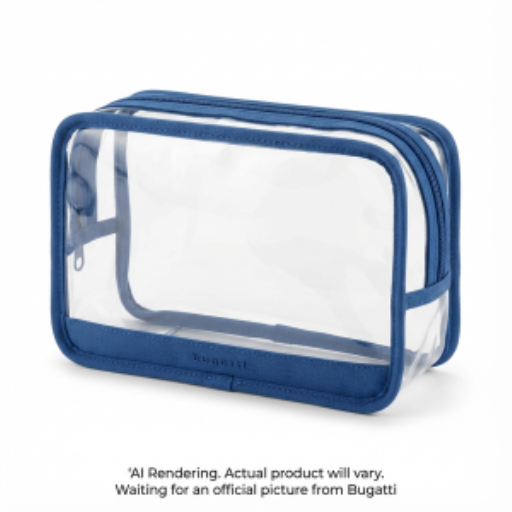 Downtown Essentials Transparent Toiletry Bag TAC2634BU-BLUE