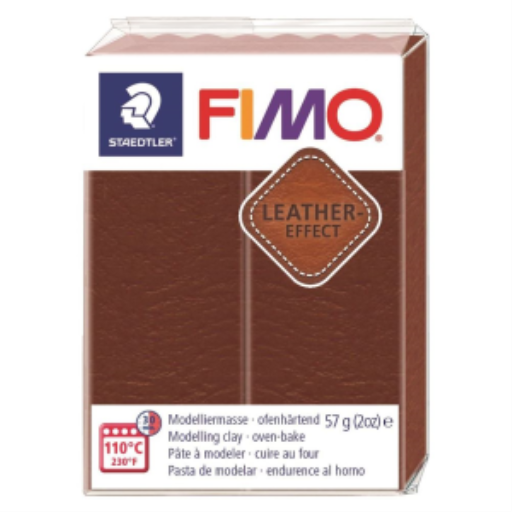 Pâte à Modeler Fimo Cuir Effet Noix 57g