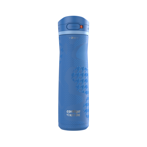 Contigo x Ally Love Jackson Chill 2.0 Stainless Steel Water Bottle with AUTOPOP Lid, 24 oz (709 mL), Stellar Jay