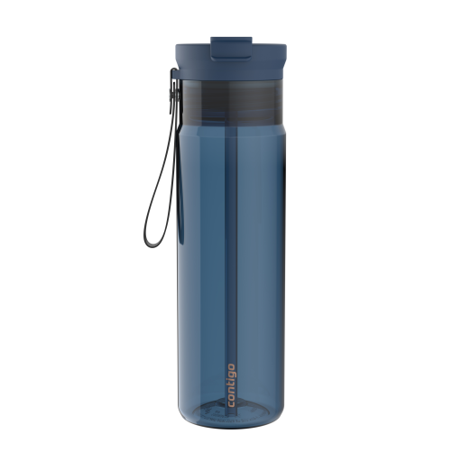Contigo 2225934 Dual Sip Plastic Water Bottle – 28 oz Leak-Proof BPA-Free Tritan, Abyss