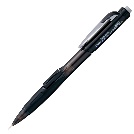 Porte-mine Twist-Erase Click (0,5 mm), corps transparent, grip noir