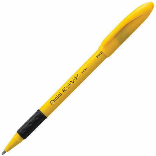 R.S.V.P. Safety Colour Barrel Capped, encre noire