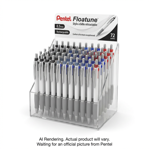 Pentel Floatune Rétractable 0,3 mm Présentoir 6DZ