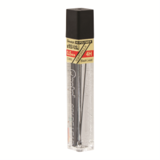 Recharge de mines Super Hi-Polymer (0,5 mm), 4H, 12 mines par tube