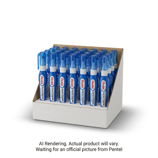 Correct Express Stylo Correcteur 7 ml, Présentoir Libre-Service, 24 pièces