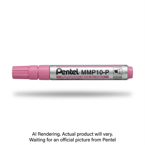 Marqueur Peinture Pentel, Pointe Moyenne (4,5 mm), Pointe Ogive, Encre Rose