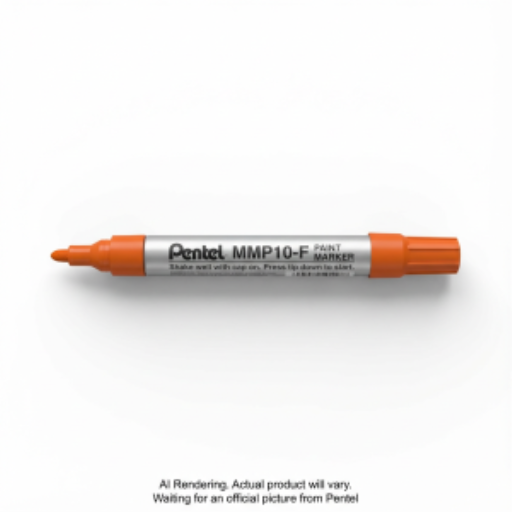 Marqueur peinture Pentel, pointe moyenne (4,5 mm), pointe ogive, encre orange