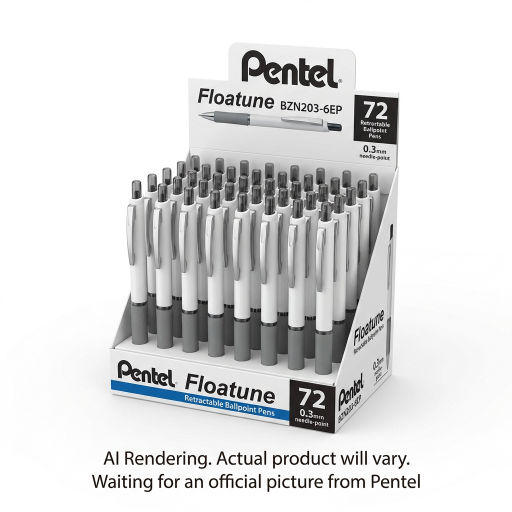 Pentel Floatune Rétractable 0,3 mm Présentoir 6DZ - Français