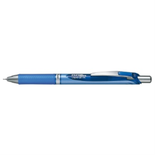 Stylo-bille rétractable à encre gel EnerGel, pointe aiguille (0,5 mm), encre bleue