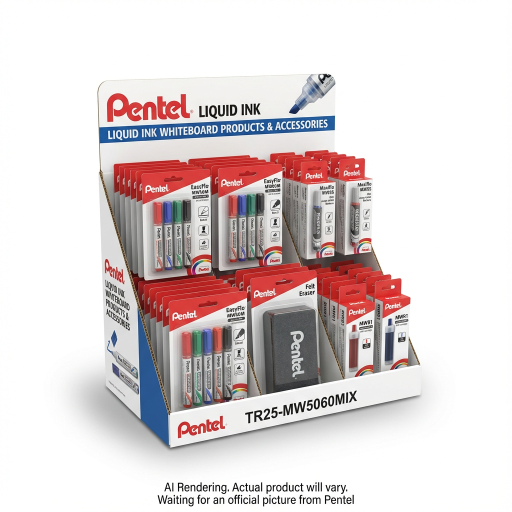 Présentoir promotionnel EasyFlo et recharges, MW5S et gomme bonus