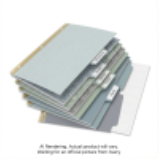 Avery Laser/Inkjet Big TabTM Reversible Dividers 5 Tab, 1 Set, Toned Down Pattern
