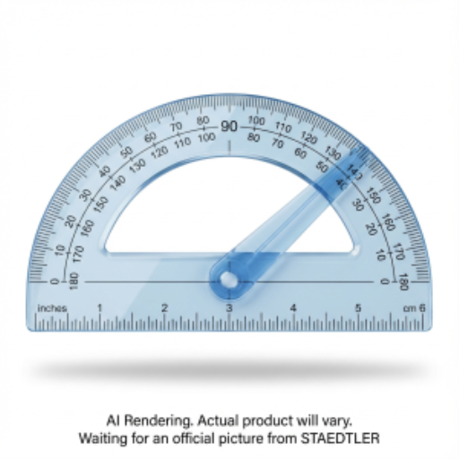 Protractor, 6" with arm BK