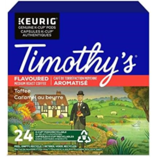 Timothy'S® Coffee Single Serve - Timy Kc Rs Toffee 24Ct Sl