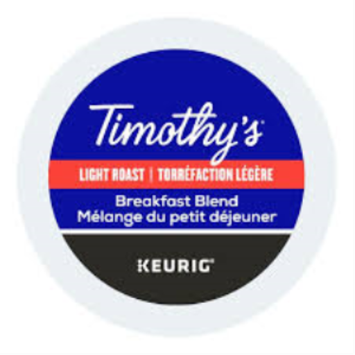 COFFEE-TIMOTHY'S BREAKFAST 70.8G LIGHT ROAST 24/BX