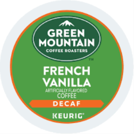 CAFÉ-K CUP GREEN MOUNTAIN VANILLE FRANÇAISE DÉCAFÉINÉ TORRÉFACTION LÉGÈRE 24/BOÎTE