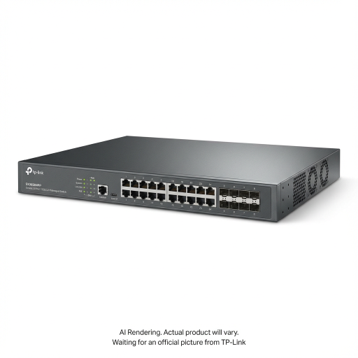 Omada 32-Port 10GE L2+ Managed Switch with 24-Port PoE++