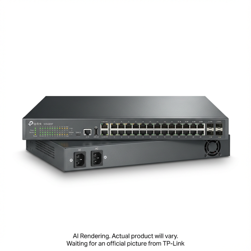 Commutateur géré Lite L3 empilable TP-Link Omada Campus 24 ports SFP avec 4 emplacements 10G