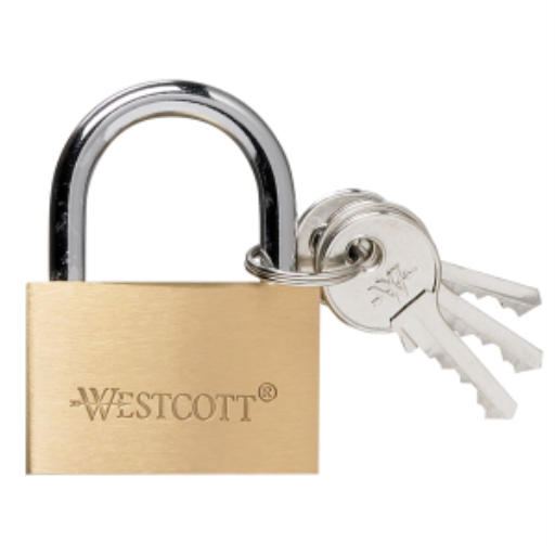 40mm/1-1/2” Brass Lock with 3 Keys /
Cadenas en laiton avec 3 clés - 40mm/1-1/2”