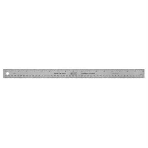 45cm/18” Stainless Steel Cork Backed Ruler
Règle en acier inoxydable endos de liège caoutchouté, 45cm / 18 po