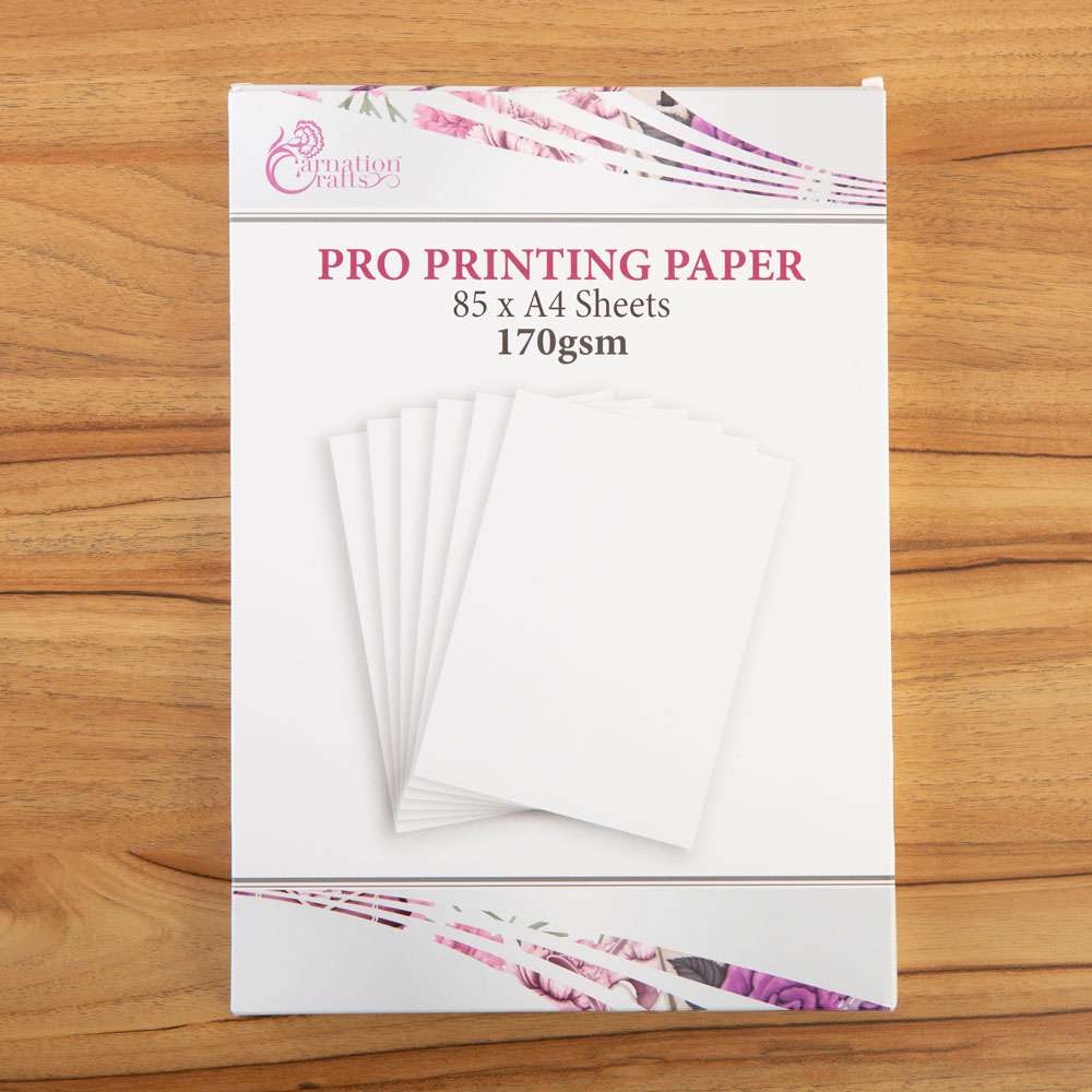 Papier d'impression professionnel Carnation Crafts 170 g/m² (85 feuilles A4)