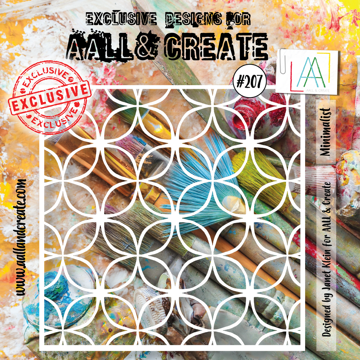 Pochoir AALL and Create 6"x6" - 207 - Minimaliste