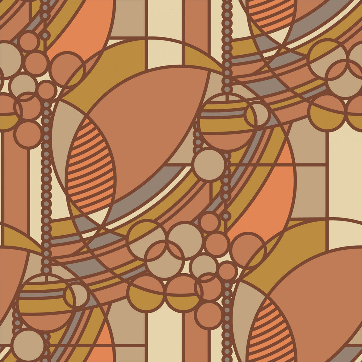 Ballons de mars de Cloud 9 Fabrics - Terre