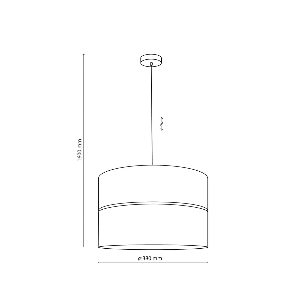 Nicol Scandinavian Drum Pendant Light for Dining Room & Bedroom