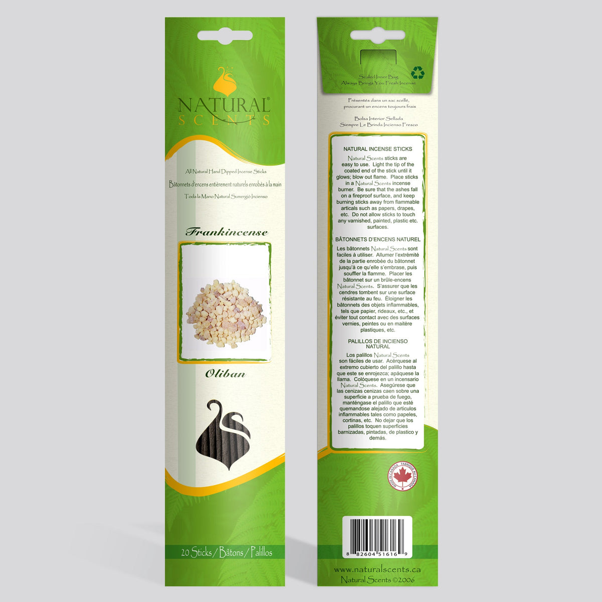 Bâtonnets d'encens à la myrrhe Natural Scents