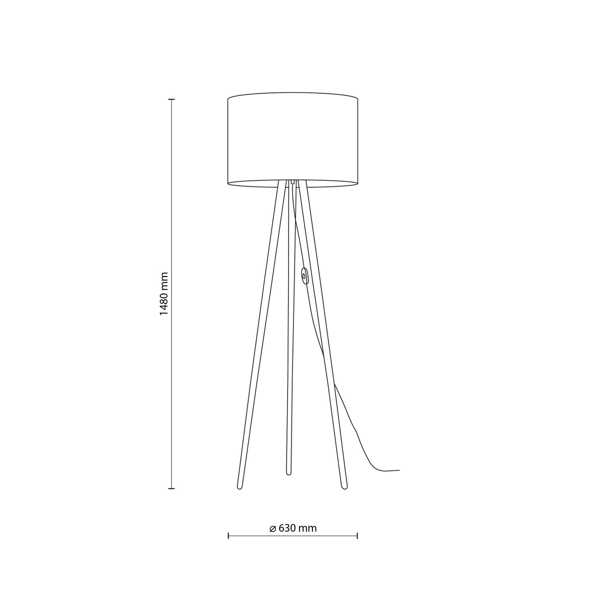 Lampadaire TOKYO pour salon, chambre et coin lecture – Design minimaliste scandinave (Liquidation)