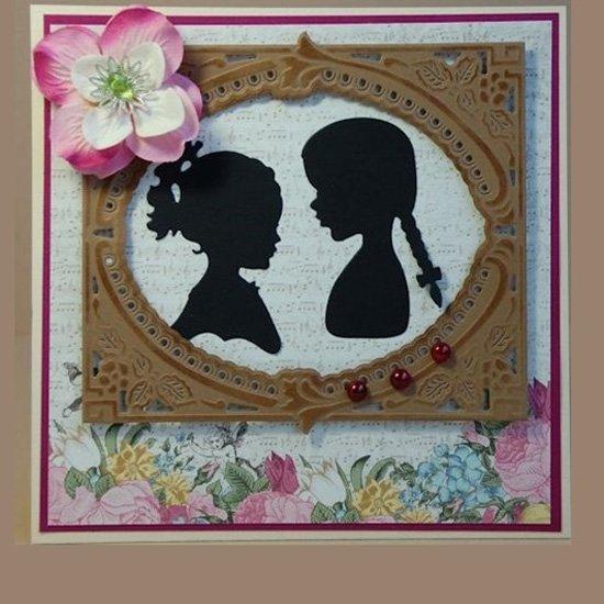 Marianne Design: Dies Creatables - Silhouette jeune fille avec tresses