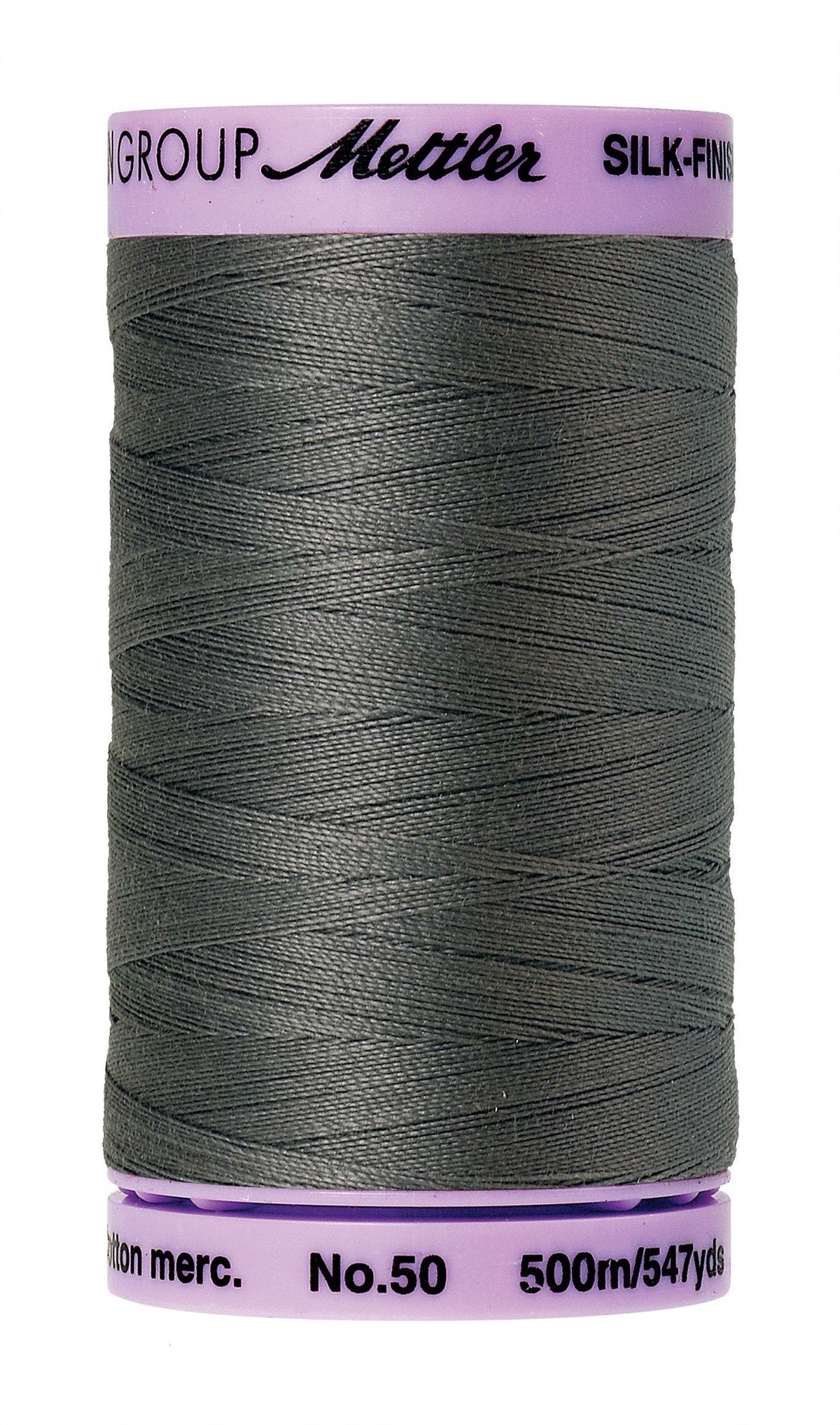 Mettler Silk-Finish 50wt Solid Cotton Thread 547yd/500M Old Tin