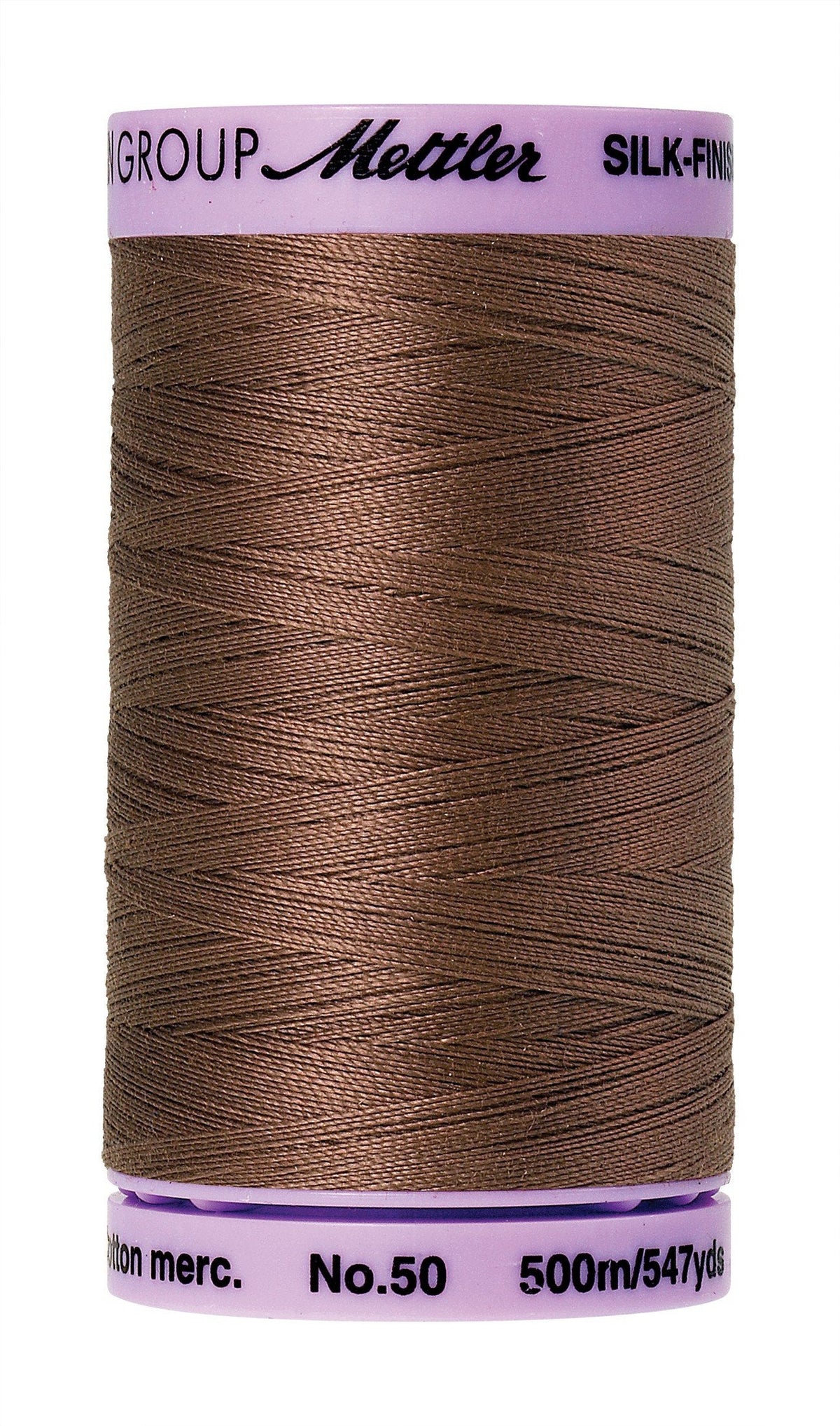 Mettler Fil de Coton Uni Silk-Finish 50WT 500M Espresso