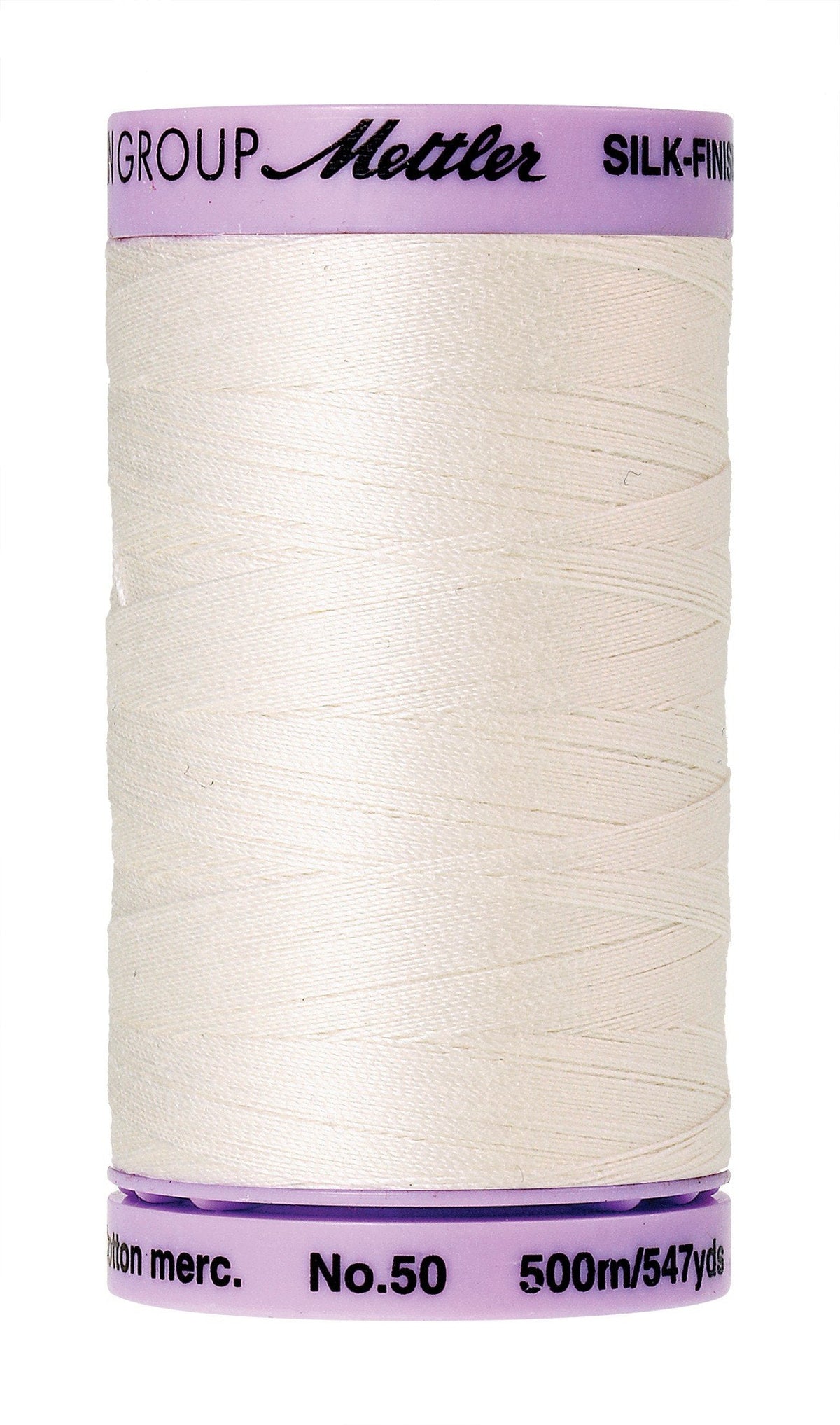 Mettler Silk-Finish 50wt Solid Cotton Thread 547yd/500M Candlewick
