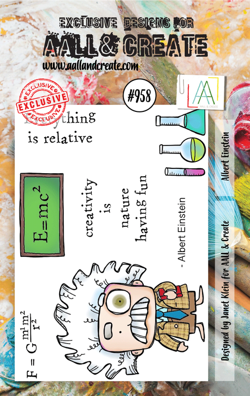 AALL and Create #958 - Lot de tampons A7 - Albert Einstein