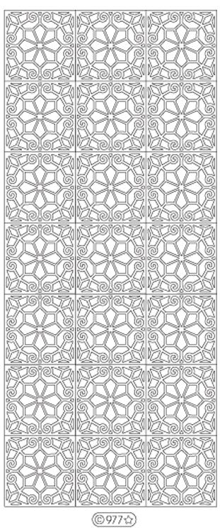 Autocollants décoratifs - Carrés fleuris