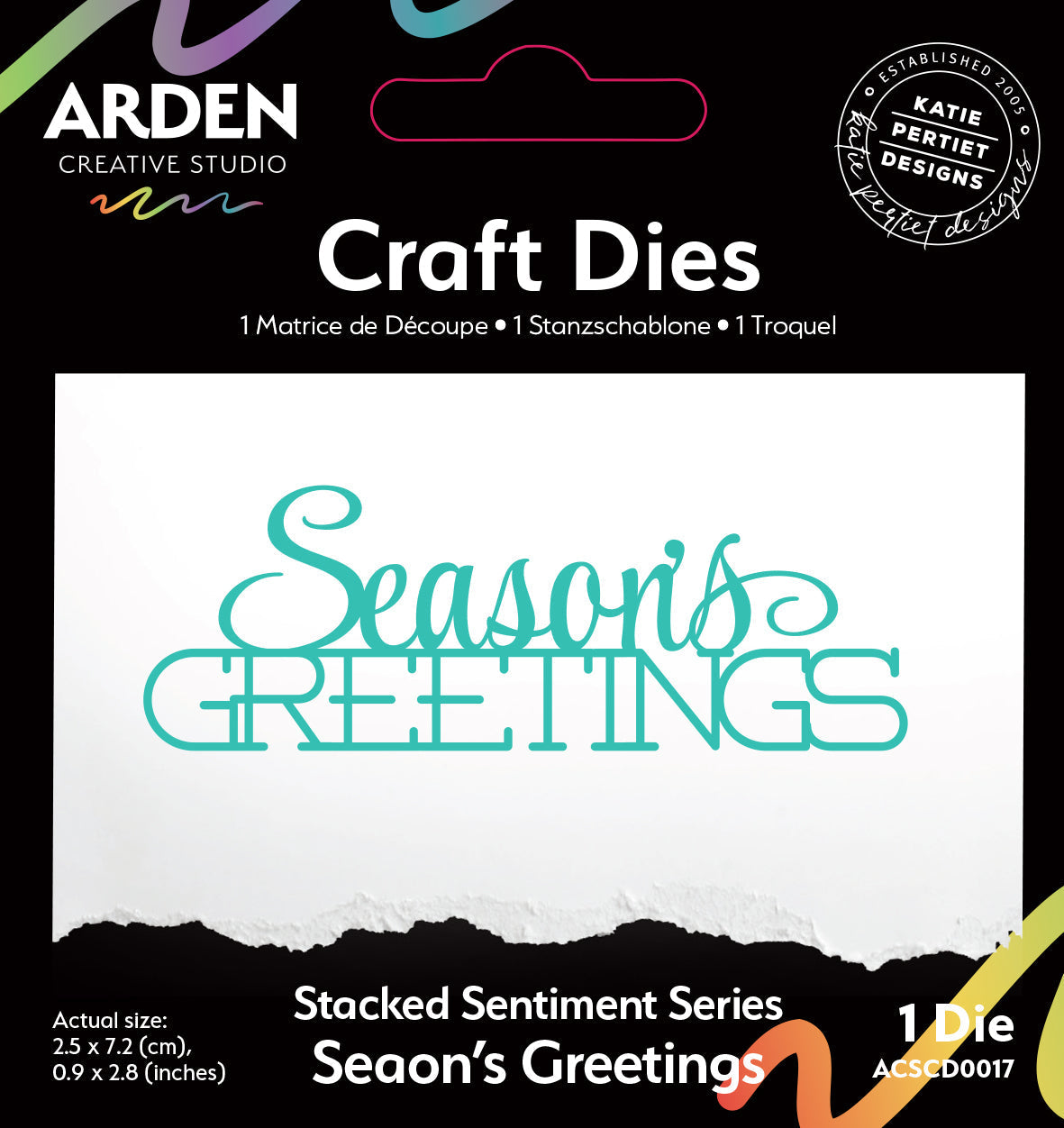Matrice de découpe empilée « Season's Greetings » de la série Sentiment de Arden Creative Studio