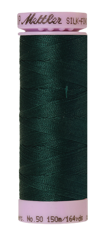 Fil de coton Mettler Silk-finish 50wt, 150m, coloris Swamp