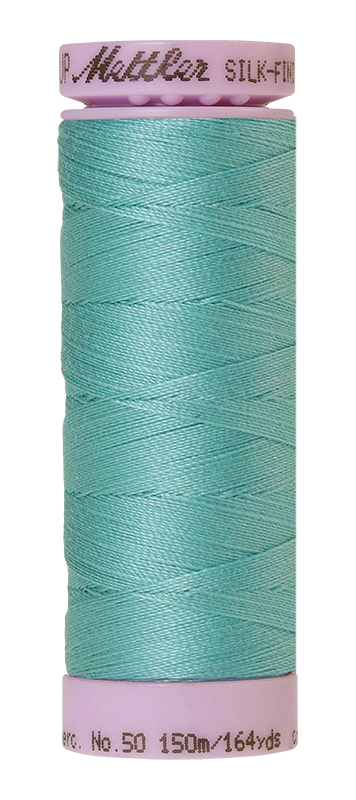 Fil de coton Mettler Silk-finish 50wt, 164 verges/150 m, uni, couleur Montain Lake