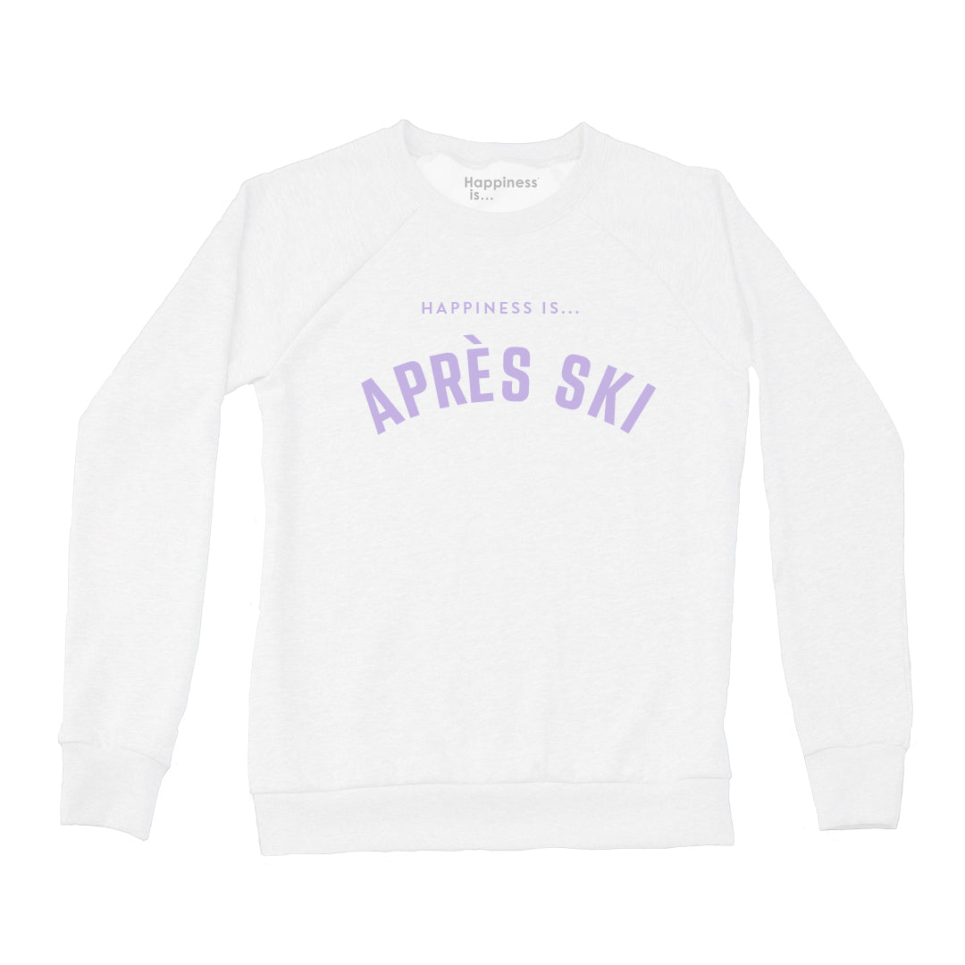 Women's Apres Crew Sweatshirt, White