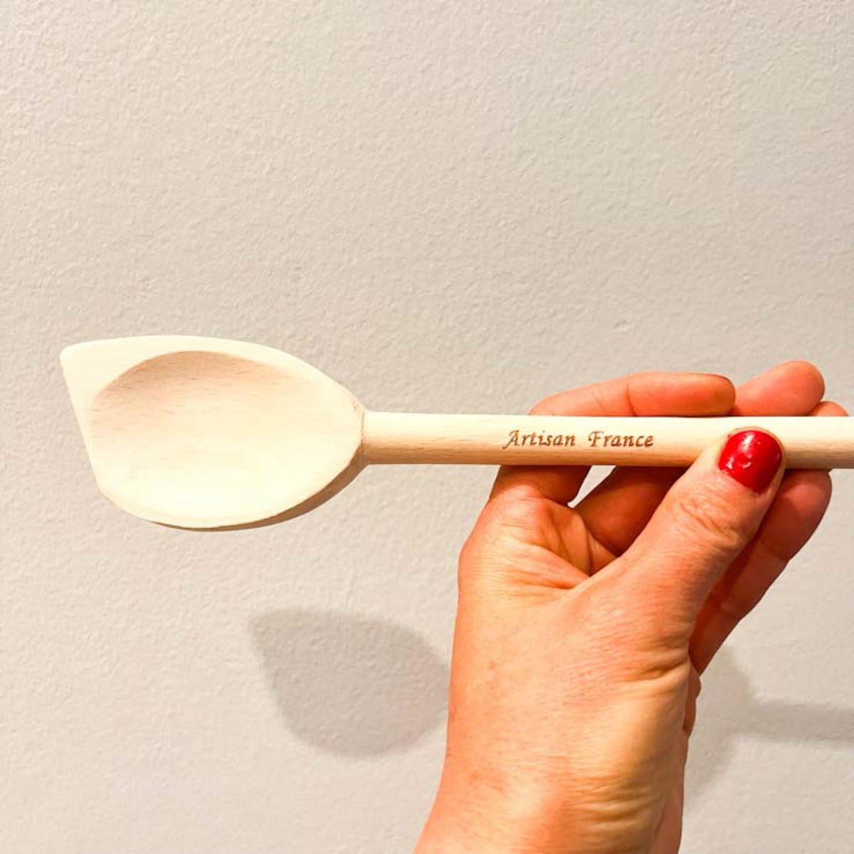 Pointed Corner Beechwood Spoon – 100% Natural Wood – 11” Cooking Spoon