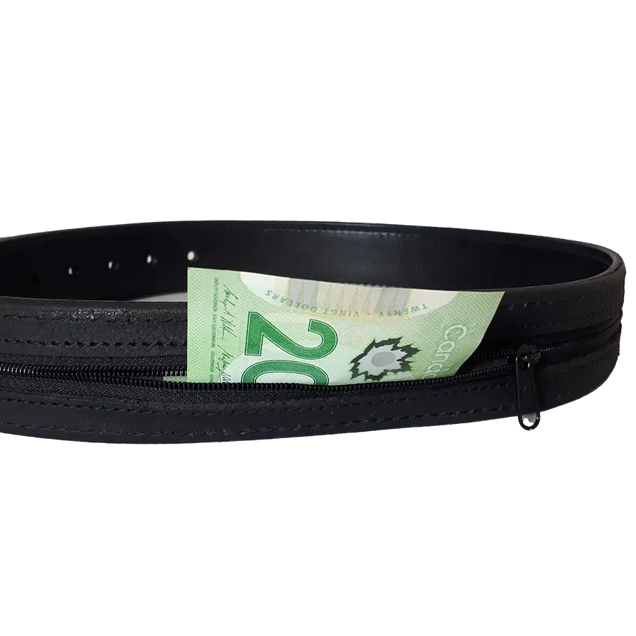 Ceinture à Billets Homme en Cuir Pleine Fleur avec Poche Secrète BOL